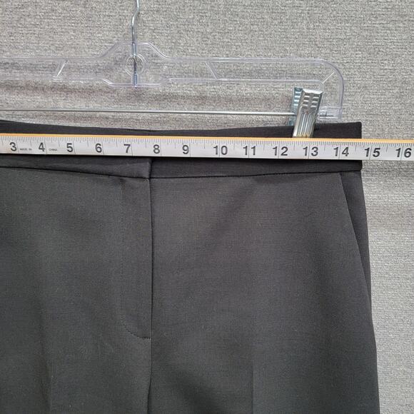 THEORY WIDE LEG CROP WOOL BLEND PANTS, SIZE 4 - Picture 6 of 10